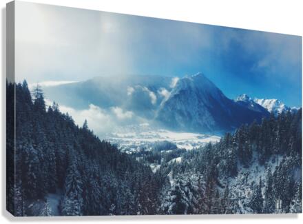 Cloudy Mountain 2 Canvas Print