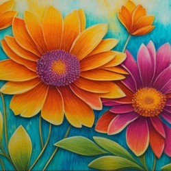 Beautiful Flower Painting large canvas painting Mural Painting