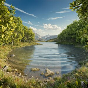 a stunning 4k mobile wallpaper featuring a serene