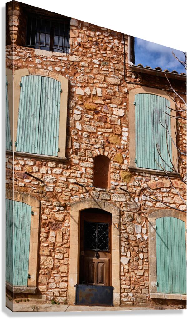 Roussillon Shutters Canvas Print