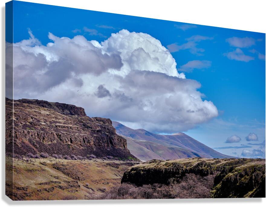 Dramatic Clouds at the Gorge  Canvas Print