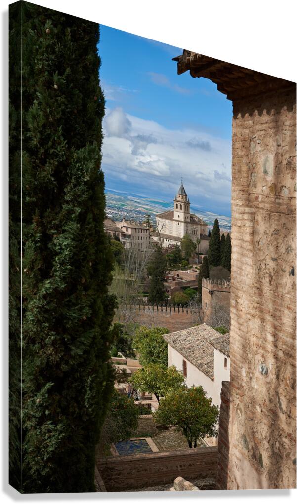 Alhambra View Canvas Print