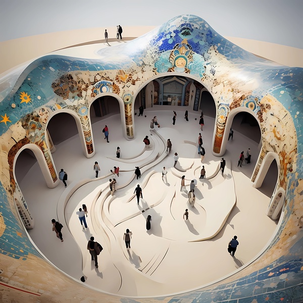 Modern Architectural Structure Featuring Intricat by Mubarak Malik Ibrahim