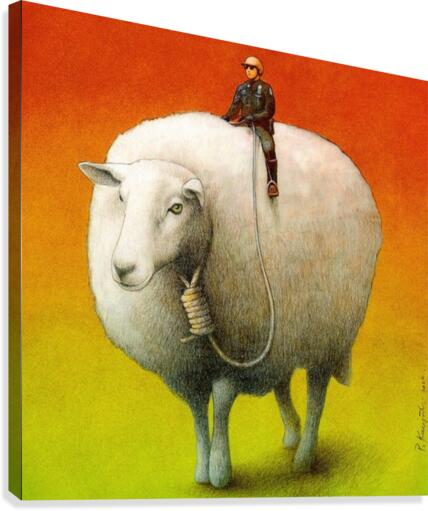 Sheep Control  Impression sur toile