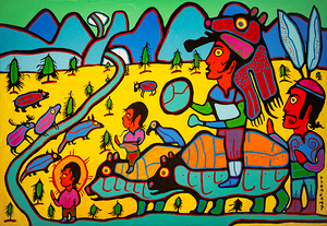 Family Begins Journey to Higher Enlightenment -  archival museum print