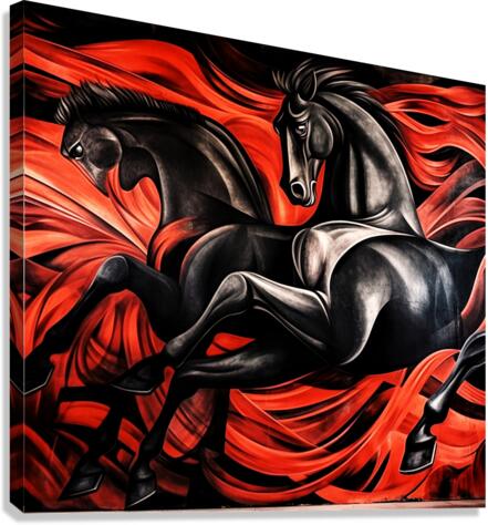 Equine Inferno Canvas Print