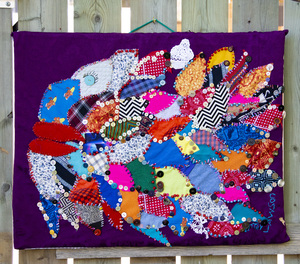 Fish Therapy by Emily Lawson  Fabric Artist