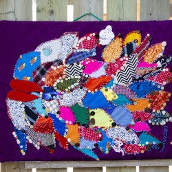 Fish Therapy by Emily Lawson  Fabric Artist