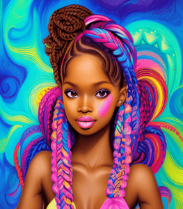 Dark Brown Skin Goddess