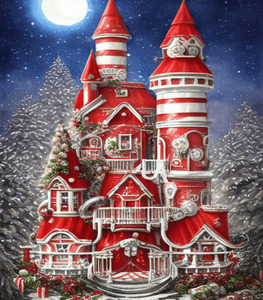 Whimsical Hyper Detailed Red And White Pepper