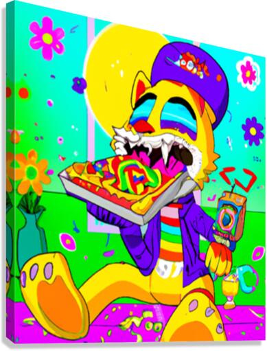 springtrap eat a pizza Canvas Print