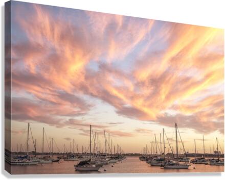 Sunset Shapes Canvas Print