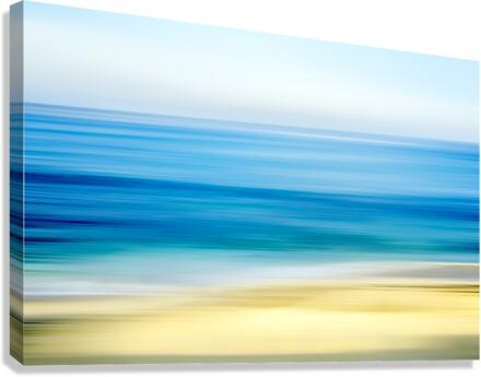 Gold & Blues Flows Canvas Print