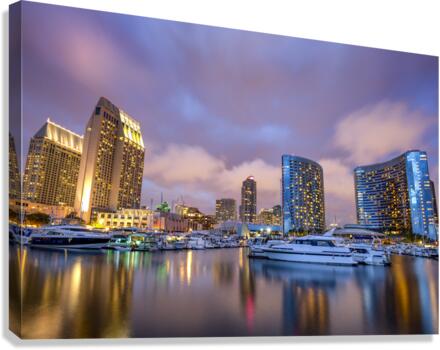 Marina Nights Canvas Print