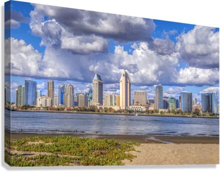 Cloudscape Over The Skyline Canvas Print