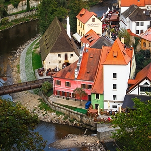 On the island - Cesky Krumlov - Czechia