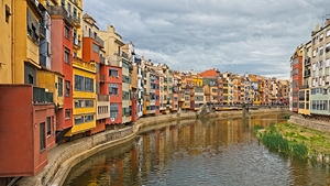 River Onyar Girona - Gerona - Spain   