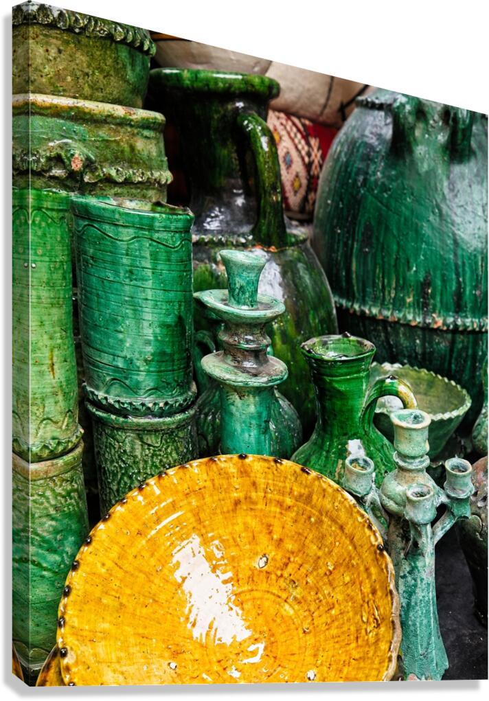 Handmade ceramics - Morocco Africa Canvas Print