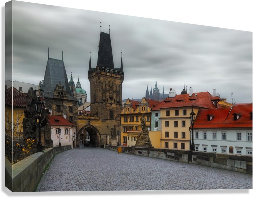 Dreamy Charles Bridge and Prague Castle Canvas Print