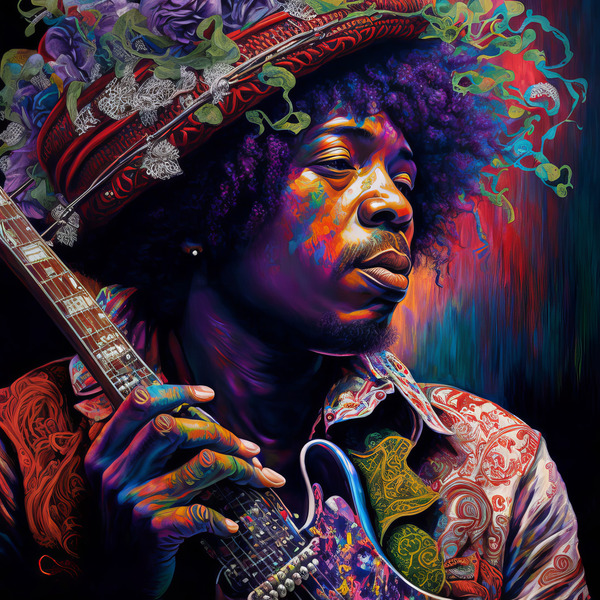 jimi hendrix by Brian Castellano
