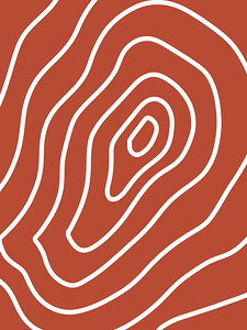 White Line Red Background