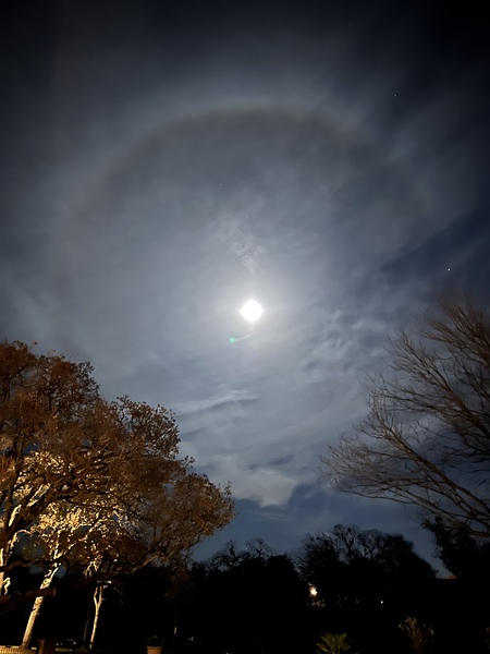 Moon Ring Over Texas Print
