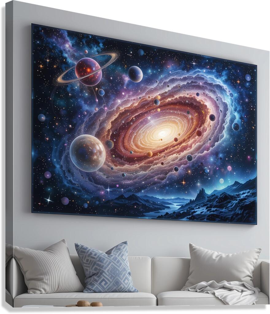 Celestial Wonders: A Cosmic Journey Canvas Print
