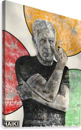 Anthony Bourdain Edited Canvas Print