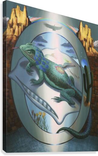 The Wise Lizard Canvas Print