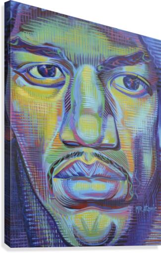 Jimi Hendrix Up Close Canvas Print