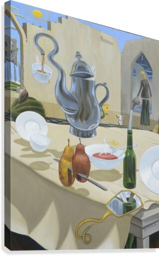 Floating Teapot Canvas Print