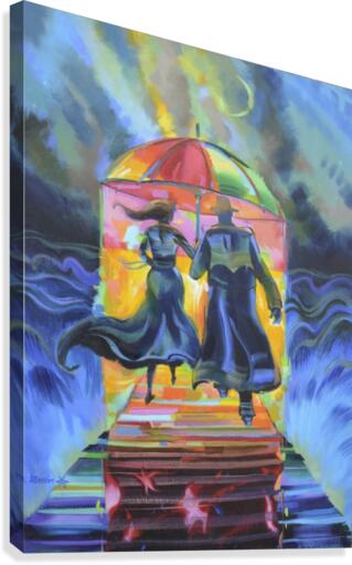 Magic Umbrella  Canvas Print