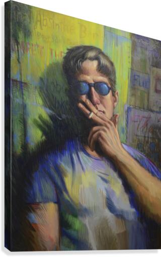 Burning One on Bourbon Canvas Print