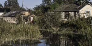 Huts at Finn Slough Richmond BC
