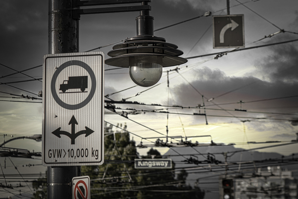 CITY TRAFFIC Print