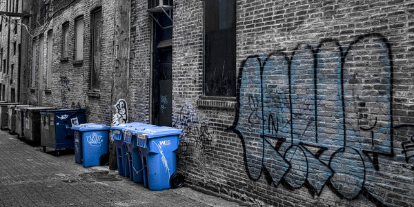 FS110821 BLUE BINS by FOTOSQUARES COM