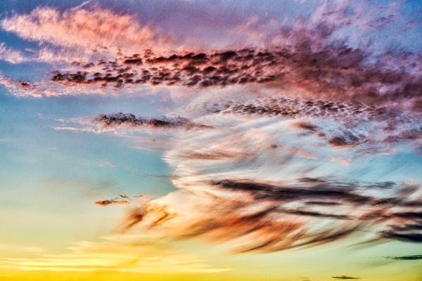 COLORFUL CLOUDS  七彩云朵 Print