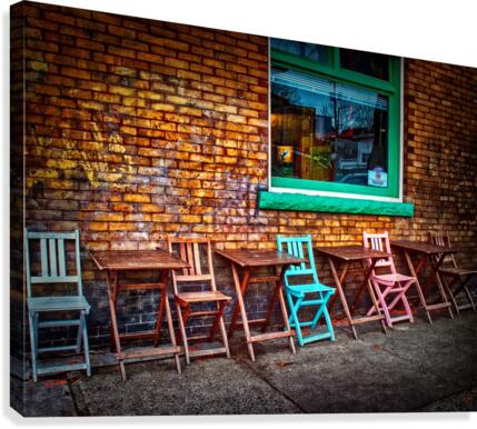 Side Walk Cafe Canvas Print