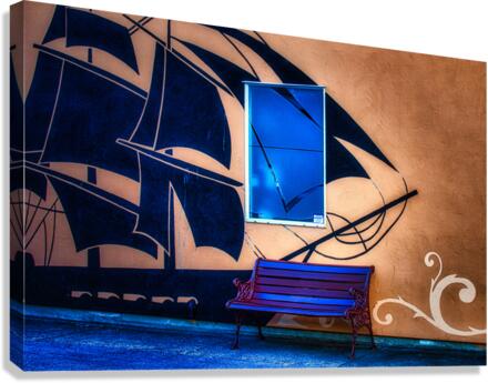 Blue Window Canvas Print