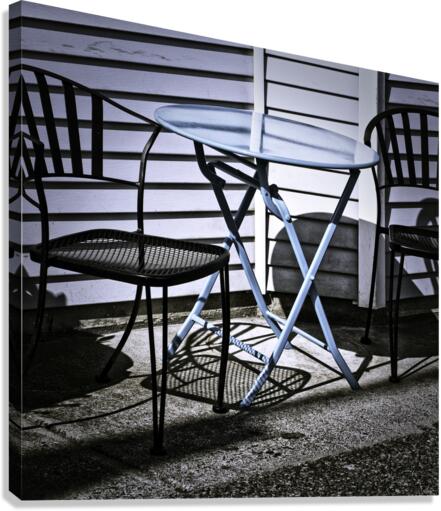 BLUE TABLE Canvas Print