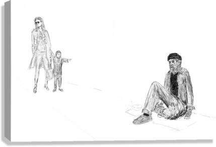 Homeless Canvas Print