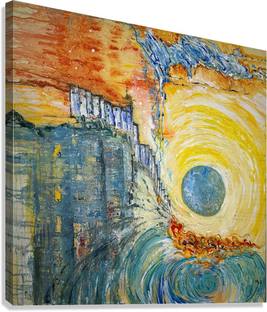 2 Worlds Canvas Print