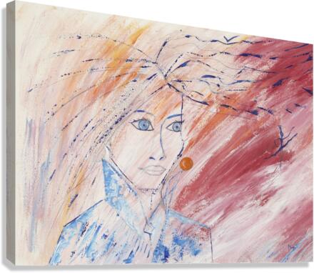Flying Lady. Canvas Print