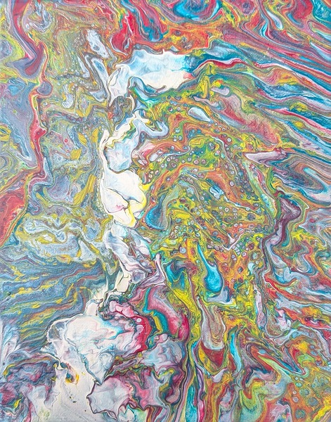 Waterfall of Colour Print