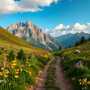 Natures Paradise: A Journey Through Grassy Valleys and Winding Roads