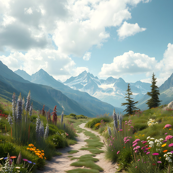 Captivating Mountain Landscapes: Unveiling the Lush Trails and Rolling Hills by MEGA