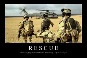 Rescue: Inspirational Quote and Motivational Poster