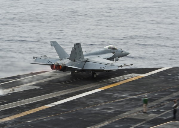 Pictorem.com :: An F-A-18E Super Hornet launches from the flight deck ...