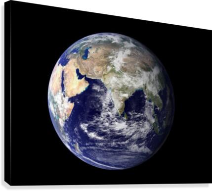 Full Earth showing Europe and Asia. by StocktrekImages Wall Art