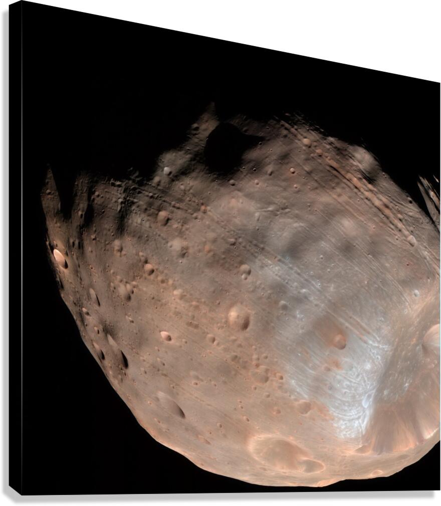 Mars moon Phobos. Canvas Print